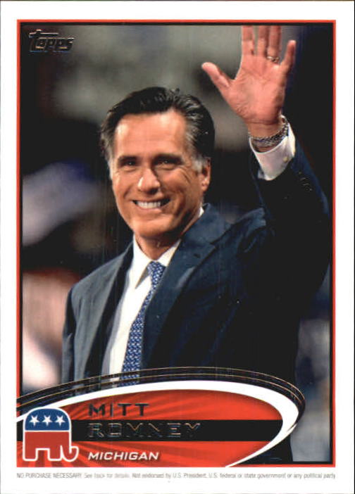2012 Topps Update Romney Presidential Predictor #PPR22 Mitt Romney MI