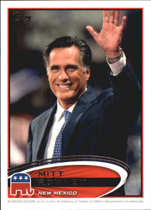 2012 Topps Update Romney Presidential Predictor #PPR31 Mitt Romney NM