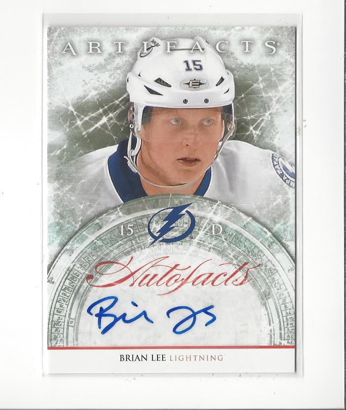 2012-13 Artifacts Autofacts #ABL Brian Lee E
