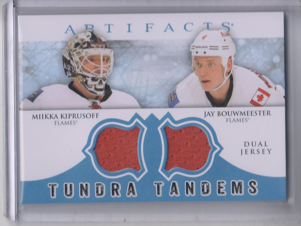 2012-13 Artifacts Tundra Tandems Jerseys Blue #TTKB Miikka Kiprusoff/Jay Bouwmeester