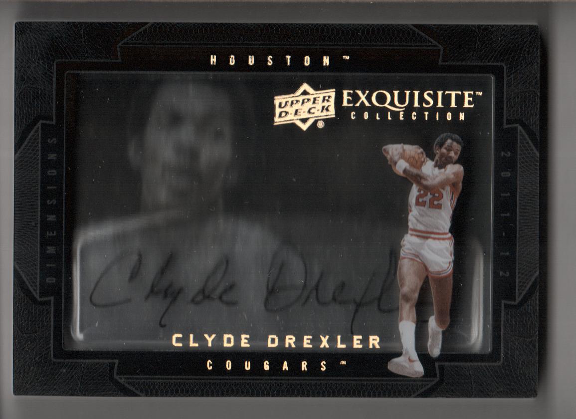 2011-12 Exquisite Collection Dimensions Autographs #DCD Clyde Drexler