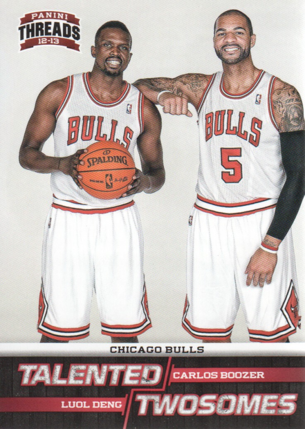    13 Panini Threads Talented Twosomes #2 Luol Deng/Carlos Boozer Bulls