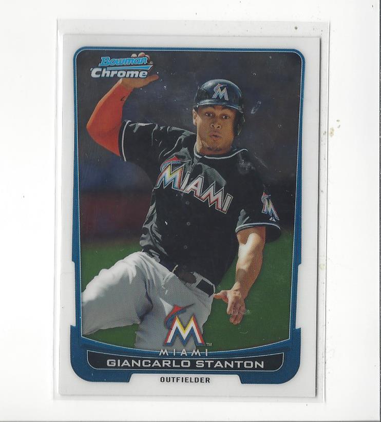 2012 Bowman Chrome #5 Giancarlo Stanton