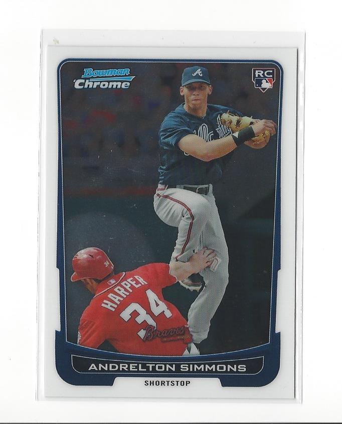 2012 Bowman Chrome #47 Andrelton Simmons RC