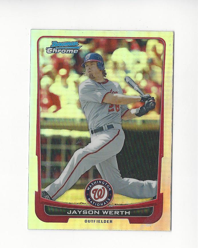 2012 Bowman Chrome Refractors #32 Jayson Werth