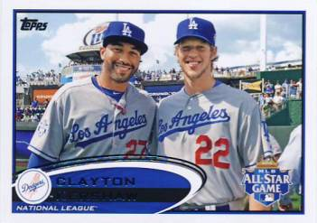 2012 Topps Update #US52B Clayton Kershaw/With Kemp SP