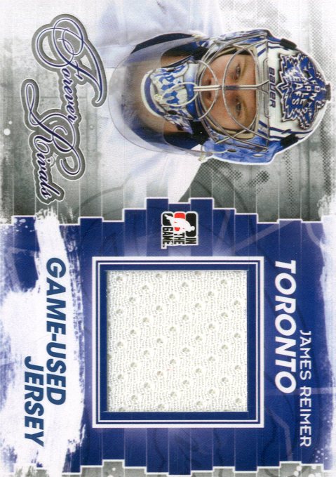 2012-13 ITG Forever Rivals Game Used Jerseys Blue/Red #M16 James Reimer/130*