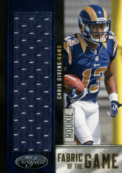 2012 Certified Rookie Fabric of the Game #20 Chris Givens