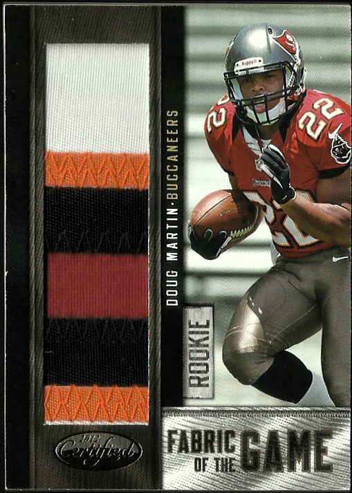 2012 Certified Rookie Fabric of the Game Prime #10 Doug Martin
