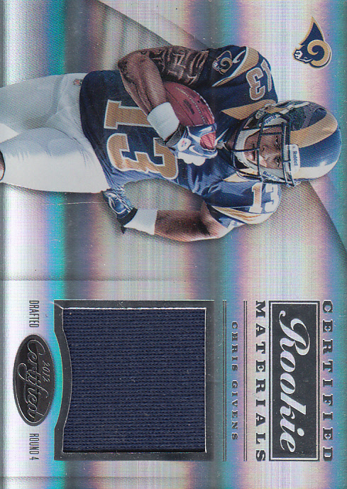 2012 Certified Certified Rookie Materials #30 Chris Givens