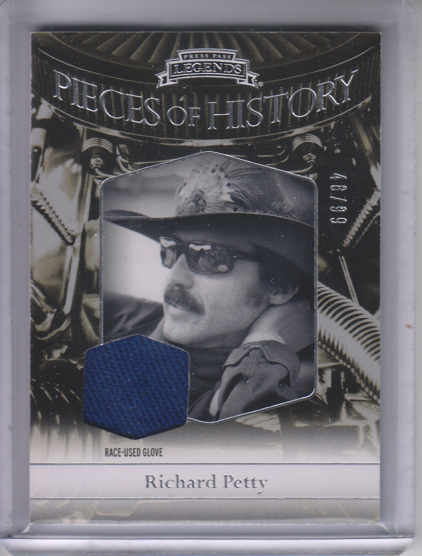 2012 Press Pass Legends Pieces of History Memorabilia Silver #RP2 Richard Petty GLV/99