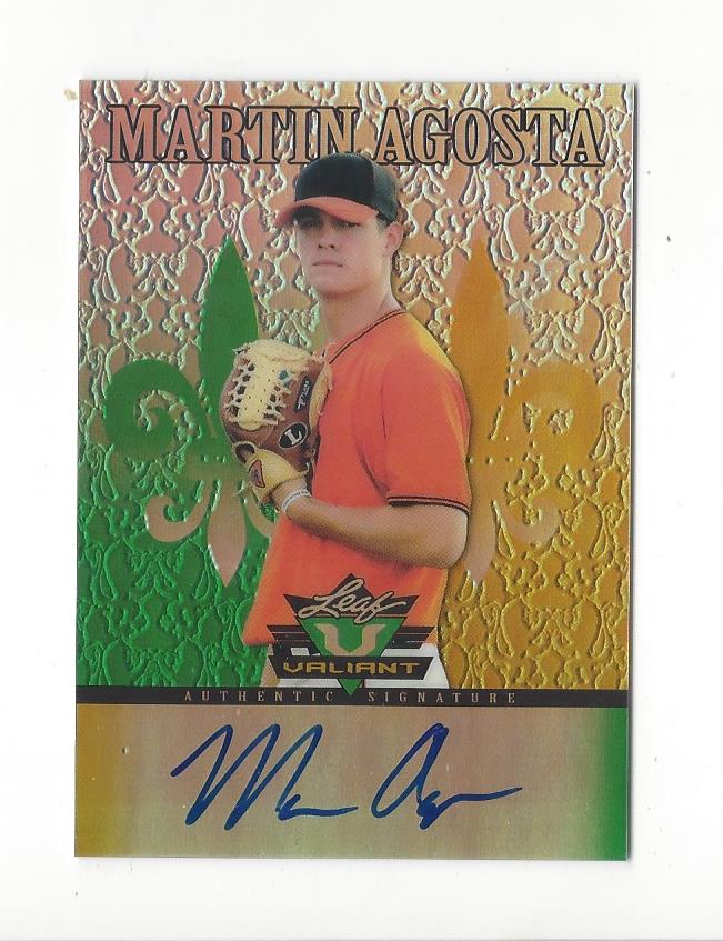 2012 Leaf Valiant Draft #MA1 Martin Agosta