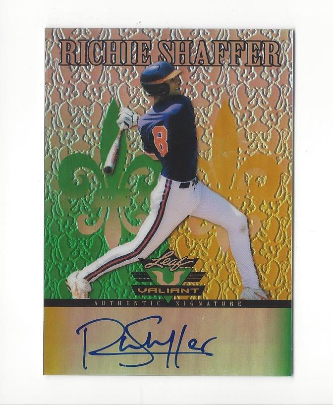 2012 Leaf Valiant Draft #RS1 Richie Shaffer