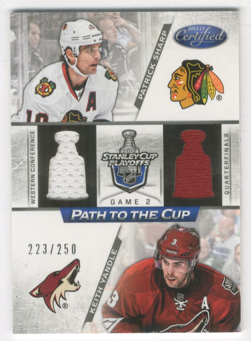 2012-13 Certified Path to the Cup Quarter Finals Dual Jerseys #12 Keith Yandle/Patrick Sharp