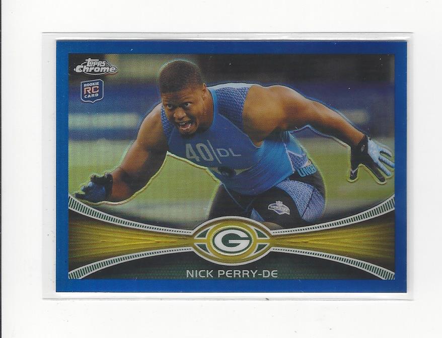 2012 Topps Chrome Blue Refractors #185 Nick Perry