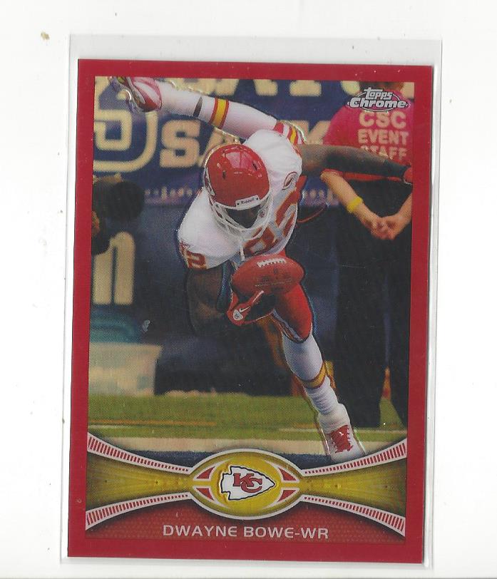 2012 Topps Chrome Red Refractors #37 Dwayne Bowe