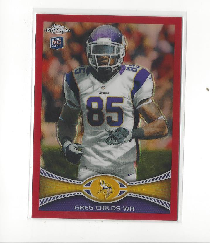 2012 Topps Chrome Red Refractors #41 Greg Childs