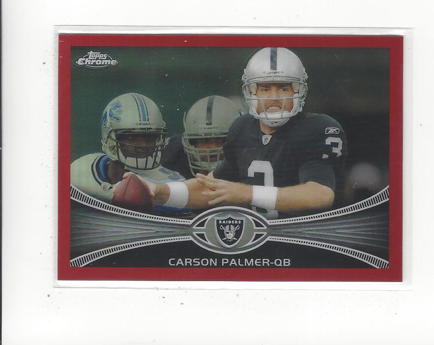 2012 Topps Chrome Red Refractors #162 Carson Palmer