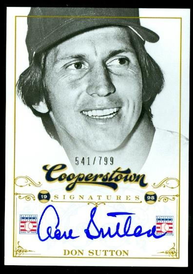 2012 Panini Cooperstown Signatures #51 Don Sutton/788
