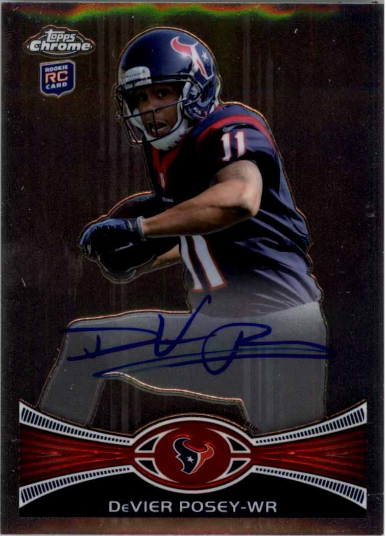 2012 Topps Chrome Rookie Autographs #114 DeVier Posey