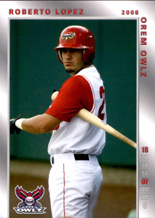 2008 Orem Owlz Grandstand #16 Roberto Lopez La Mesa California CA ...