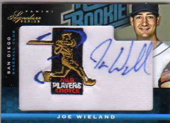 2012 Panini Signature Series Rookie MLBPA Logo #124 Joe Wieland/299