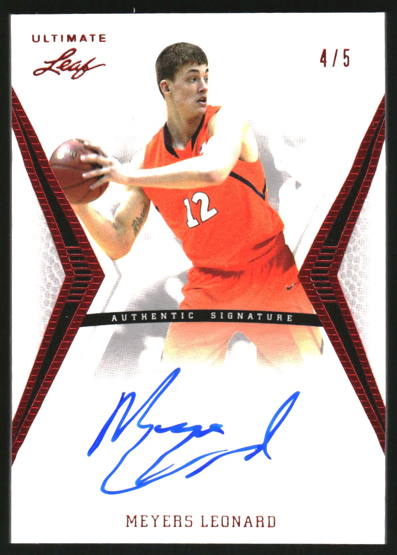 2012-13 Leaf Ultimate Red #ML1 Meyers Leonard