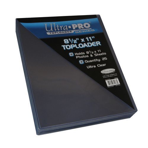 Factory Sealed Case of 250 Ultra Pro Premium 8.5x11 Clear Top Loaders