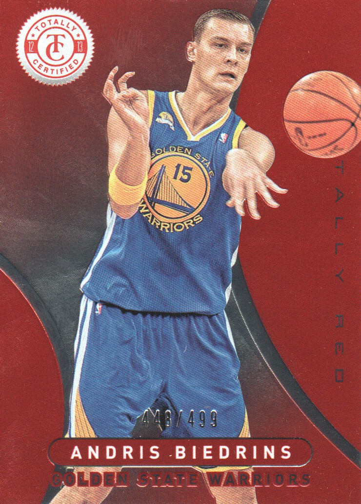 2012-13 Totally Certified Red #21 Andris Biedrins