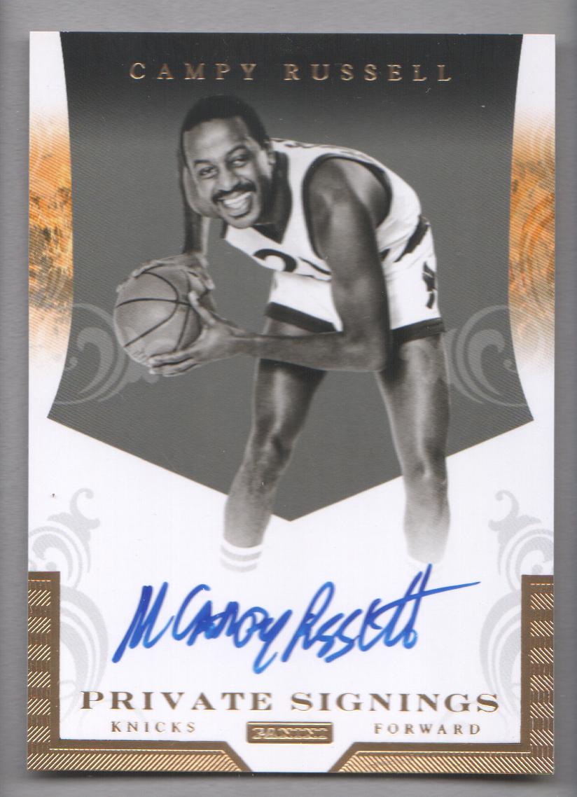 2012-13 Totally Certified Private Signings #10 Campy Russell