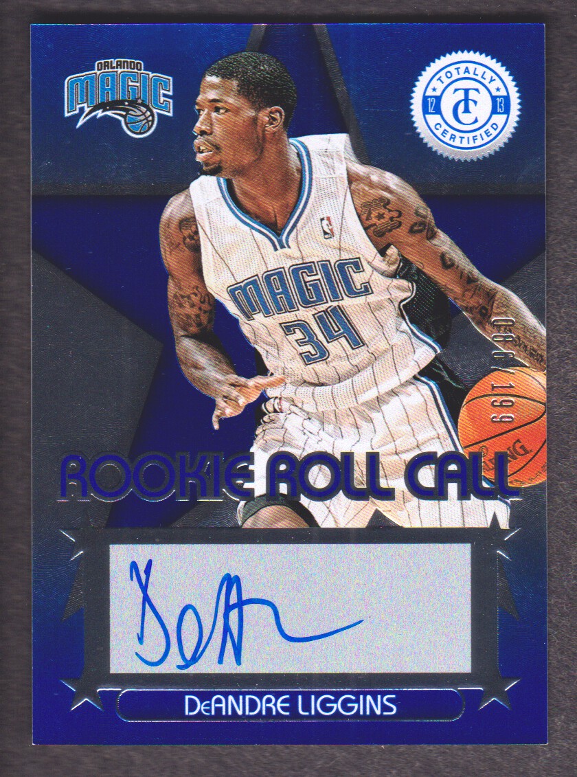 2012-13 Totally Certified Rookie Roll Call Autographs Blue #70 DeAndre Liggins/199