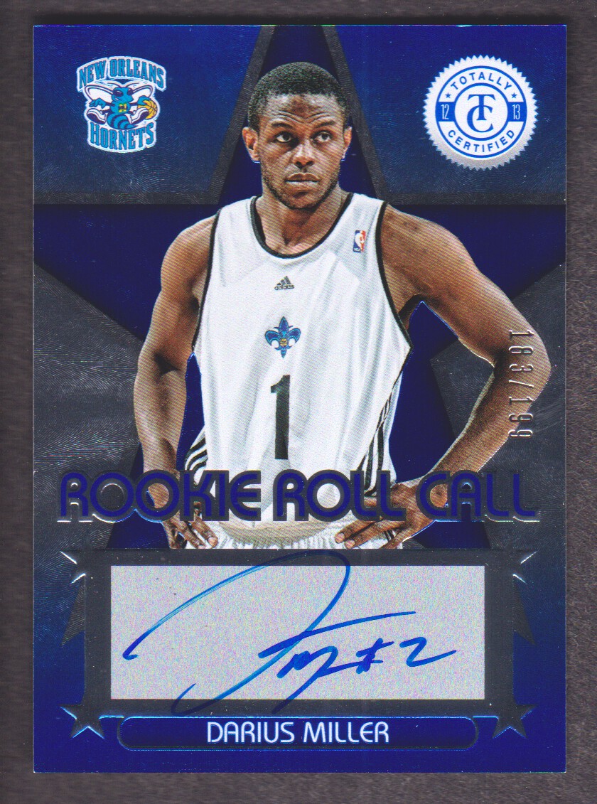 2012-13 Totally Certified Rookie Roll Call Autographs Blue #92 Darius Miller/199