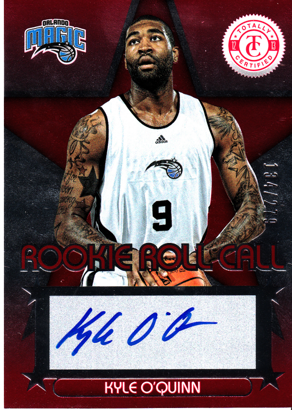 2012-13 Totally Certified Rookie Roll Call Autographs Red #95 Kyle O'Quinn/279