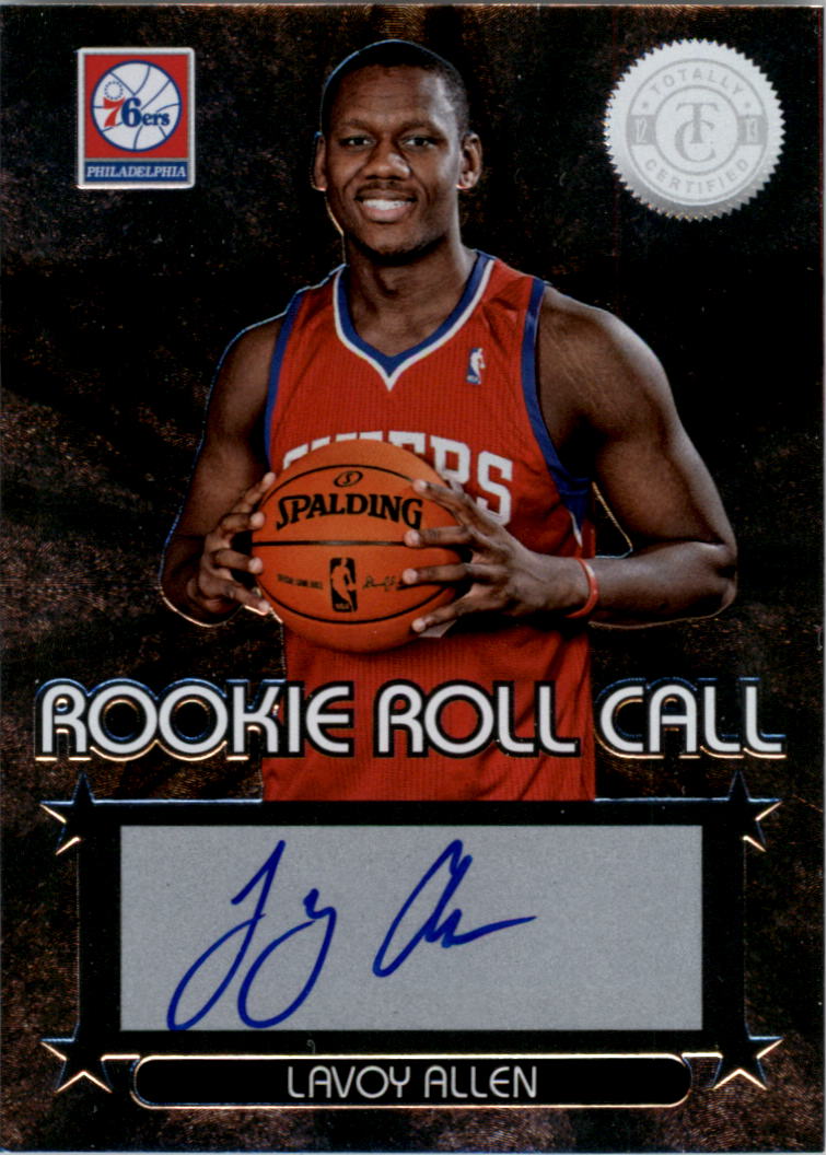 2012-13 Totally Certified Rookie Roll Call Autographs #37 Lavoy Allen