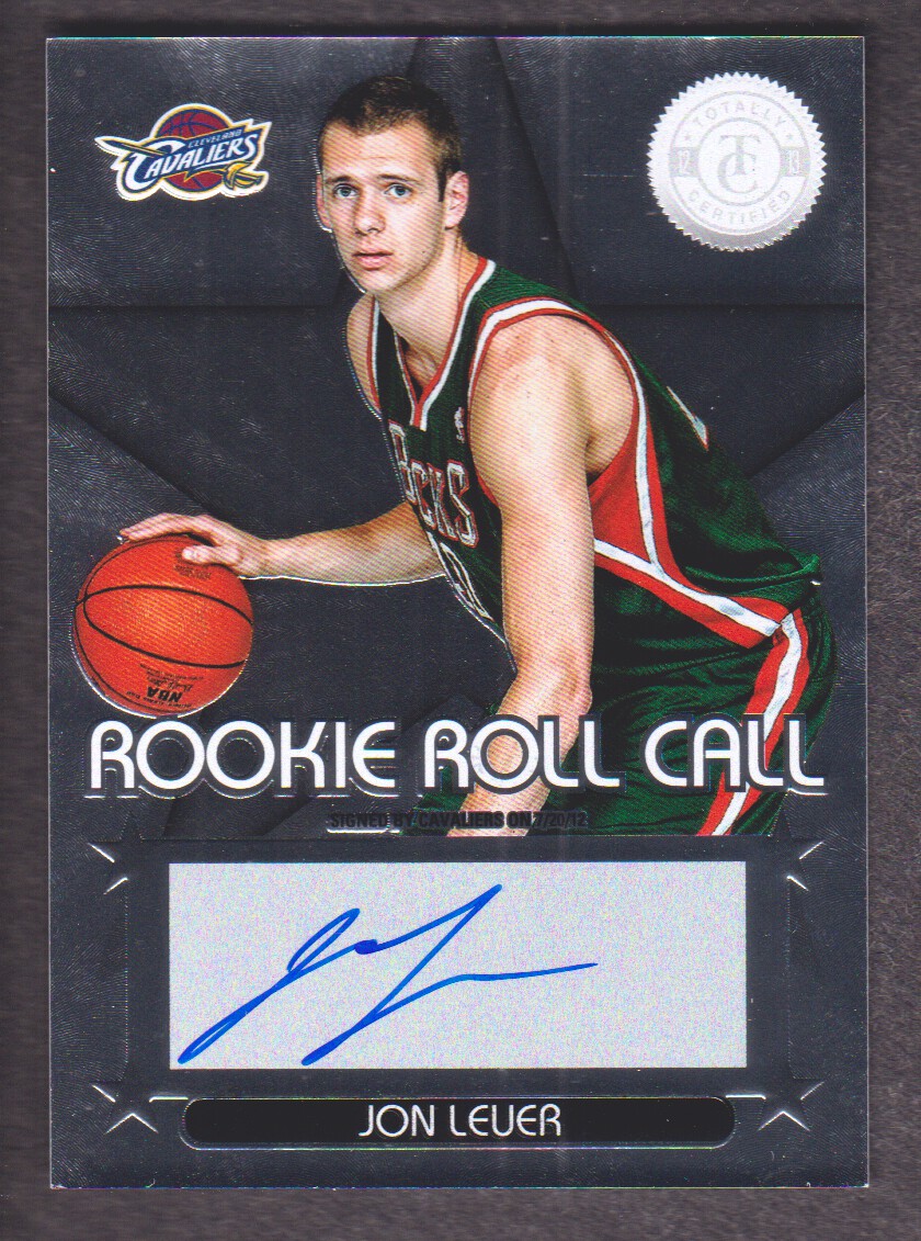2012-13 Totally Certified Rookie Roll Call Autographs #49 Jon Leuer