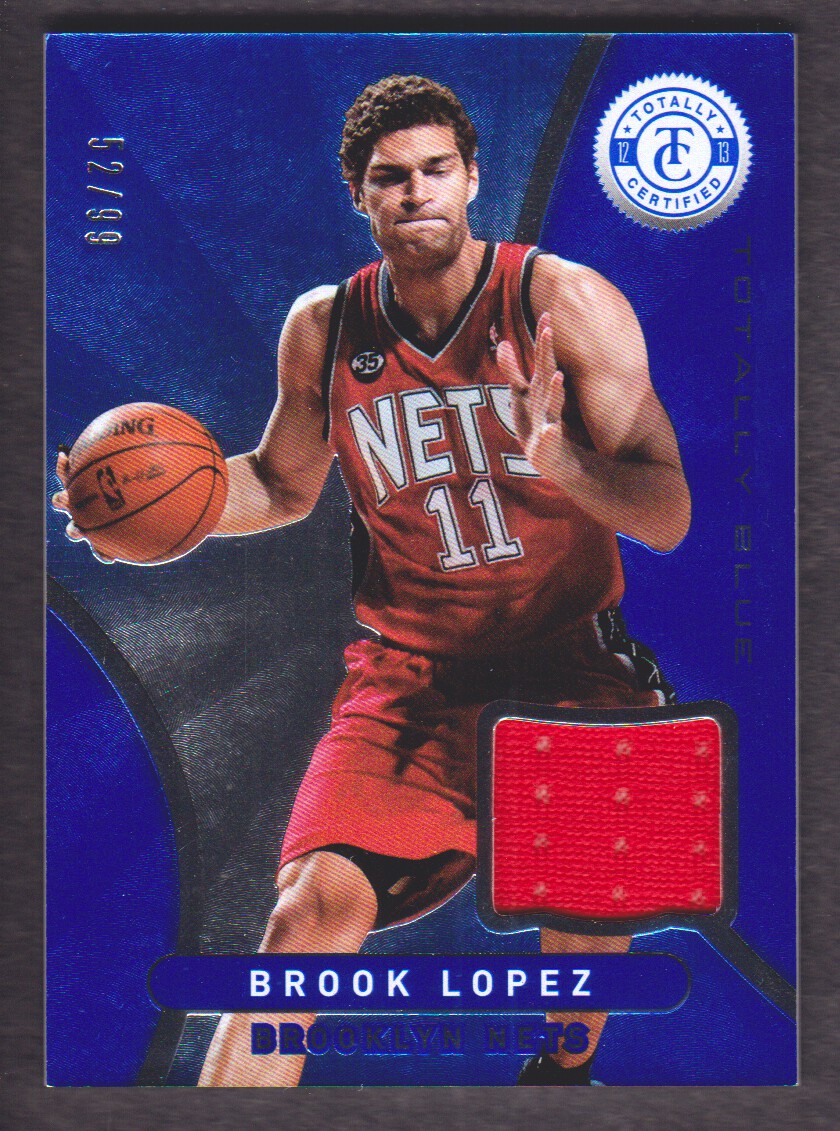 2012-13 Totally Certified Blue Materials #4 Brook Lopez/99