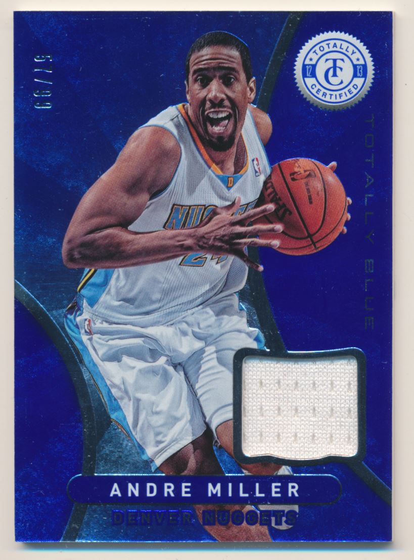 2012-13 Totally Certified Blue Materials #7 Andre Miller/99