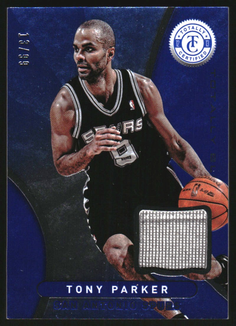2012-13 Totally Certified Blue Materials #50 Tony Parker/99