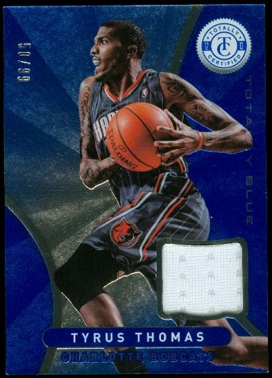2012-13 Totally Certified Blue Materials #53 Tyrus Thomas/99
