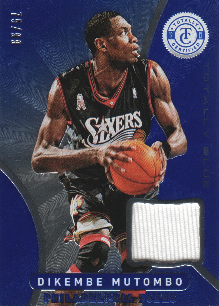 2012-13 Totally Certified Blue Materials #109 Dikembe Mutombo/99