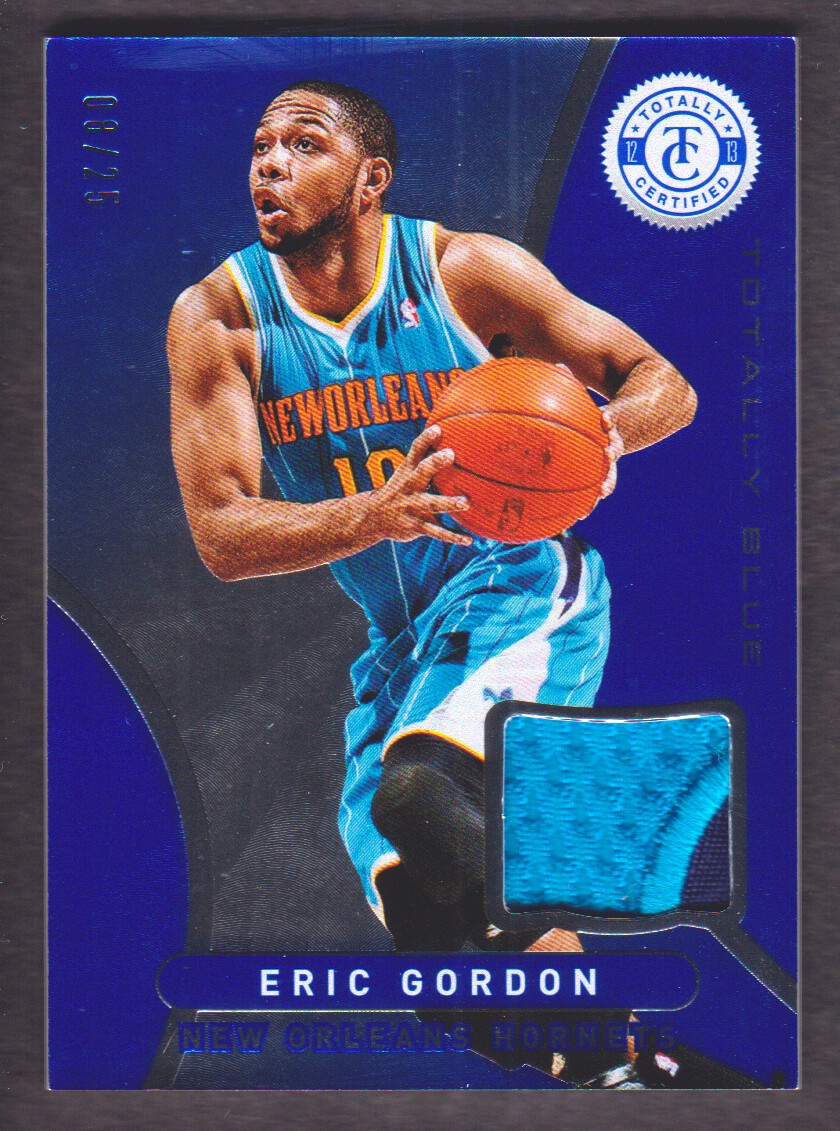 2012-13 Totally Certified Blue Materials Prime #189 Eric Gordon/25
