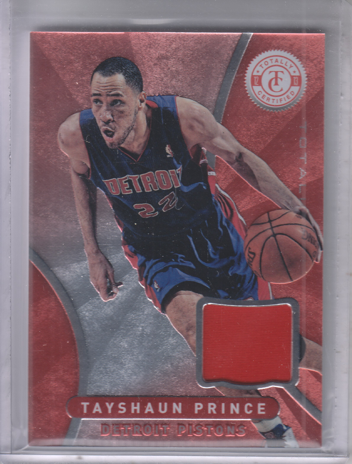 2012-13 Totally Certified Red Materials #47 Tayshaun Prince