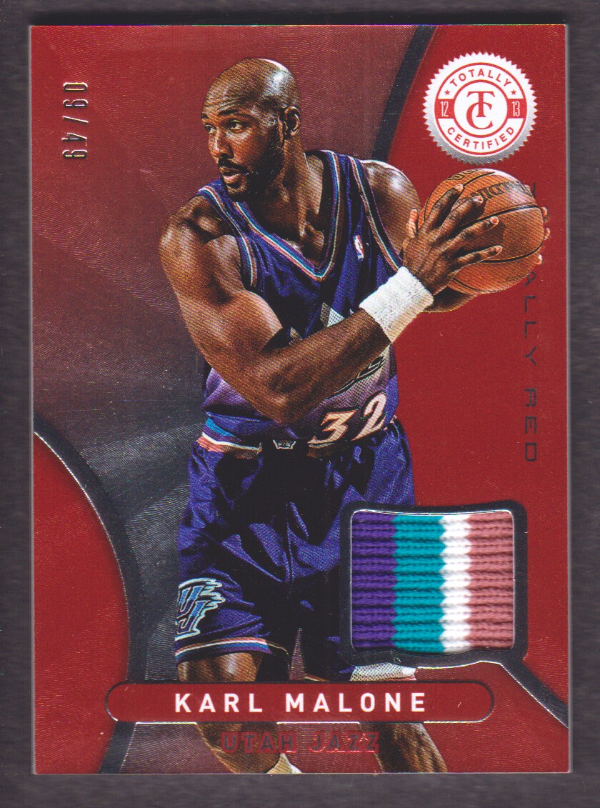 2012-13 Totally Certified Red Materials Prime #28 Karl Malone