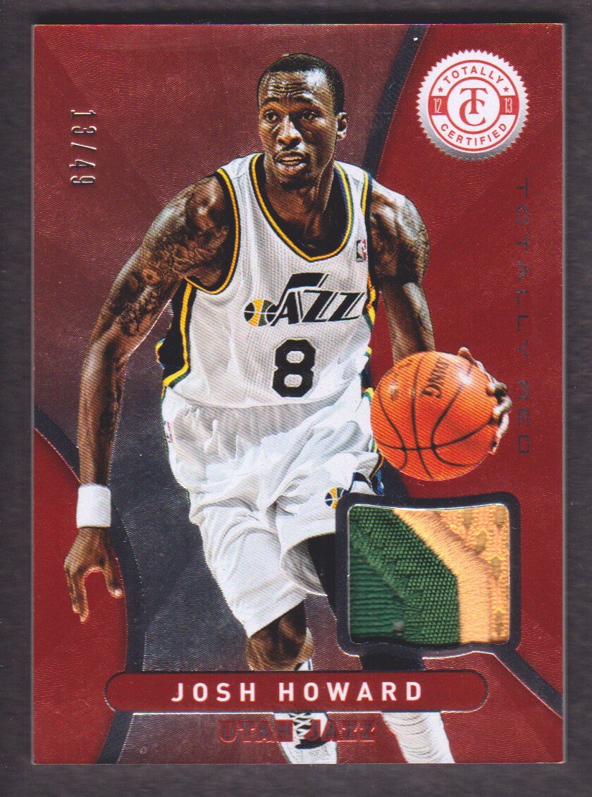 2012-13 Totally Certified Red Materials Prime #70 Josh Howard