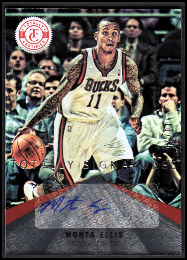 2012-13 Totally Certified Red Autographs #61 Monta Ellis