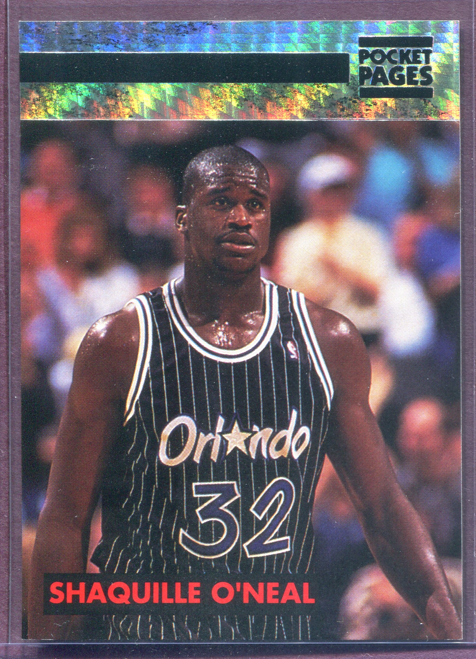 SHAQUILLE O'NEAL ~ 1993 Pocket Pages Trading Card #44 (Typical Silver ...