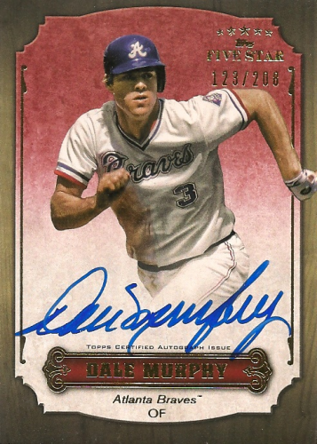 2012 Topps Five Star Retired Autographs #DM Dale Murphy/208