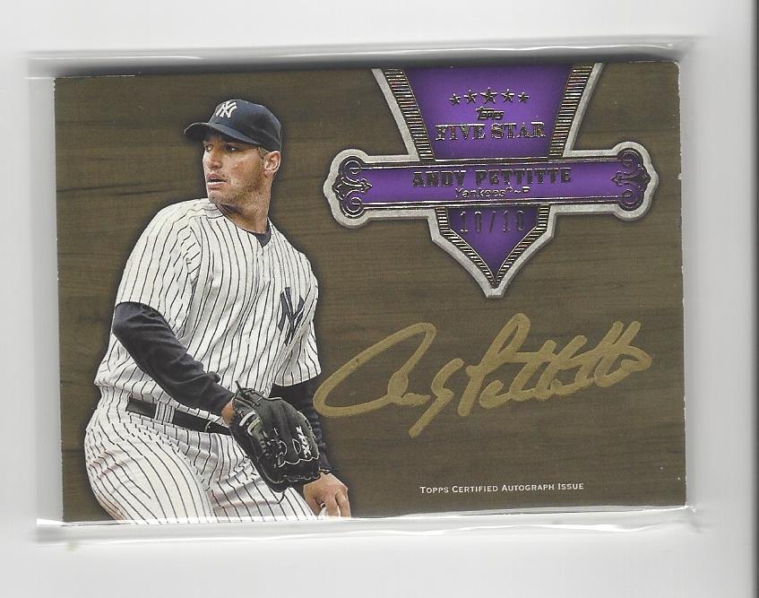 2012 Topps Five Star Gold Ink Autographs Purple #AP Andy Pettitte
