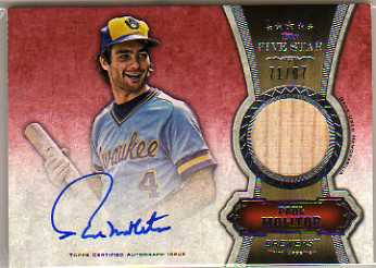 2012 Topps Five Star Relic Autographs #PM Paul Molitor/97