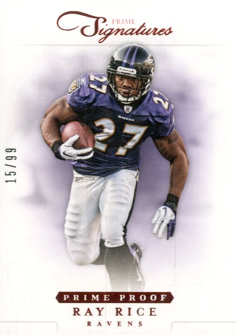2012 Prime Signatures Prime Proof Red #82 Ray Rice